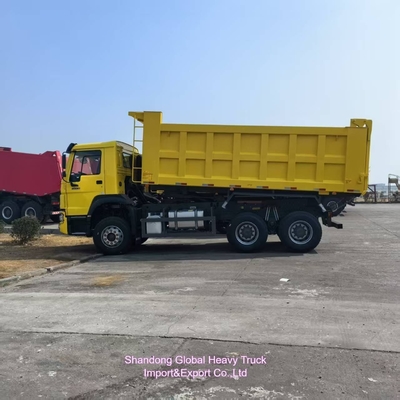 Sinotruck HOWO 6*4 10 व्हीलर 20m3 30 टन भारी टिमपर इस्तेमाल किए गए डंप ट्रक