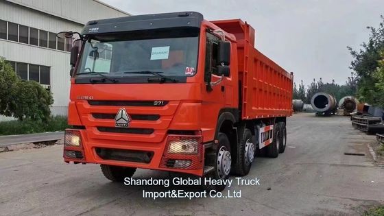 सिनोट्रक HOWO 380 HP 8×4 डंप ट्रक, भारी शुल्क सामग्री परिवहन के लिए 50 टन भार क्षमता के साथ