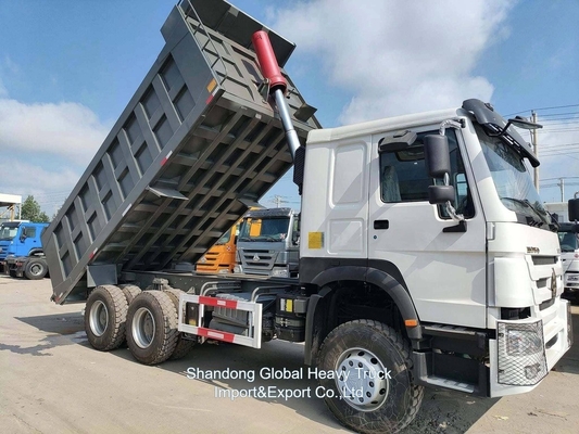 इस्तेमाल किया हुआ भारी डंपर ट्रक 6*4 375HP Sinotruk HOWO टिपर ट्रक डंपर ट्रक
