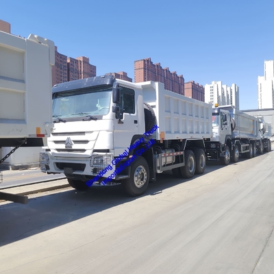 उच्च गुणवत्ता Sinotruk HOWO प्रयुक्त डंप टिपर ट्रक LHD/Rhd डीजल 400 हॉर्स पावर 6X4 डंप ट्रक