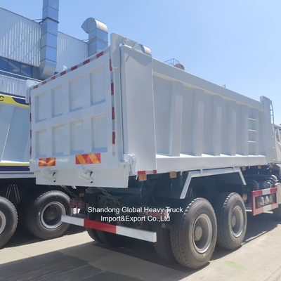 उच्च गुणवत्ता Sinotruk HOWO प्रयुक्त डंप टिपर ट्रक LHD/Rhd डीजल 400 हॉर्स पावर 6X4 डंप ट्रक