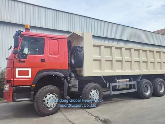 HOWO 7 8X4 371HP टिपर नवीनीकृत Sinotruk HOWO डंप ट्रक 371HP 12 टायर