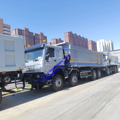 चीन सिनोट्रक HOWO 6X4 15 टन 10 पहिया टिपपर ट्रक 8X4 व्हीलर 371HP 375HP इस्तेमाल किए गए डंप ट्रक