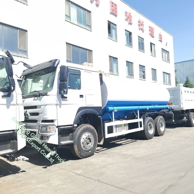 सिनो HOWO ब्रांड 6*4 20000L पीने के पानी का टैंक ट्रक स्टेनलेस स्टील वाटर ट्रक