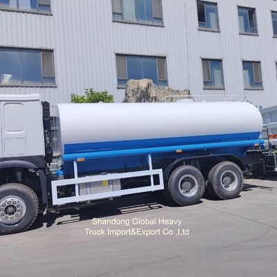 Sinotruk HOWO वाहन 20000/30000L 6X4 भारी शुल्क टैंकर पीने का छिड़काव करने वाला पानी का ट्रक