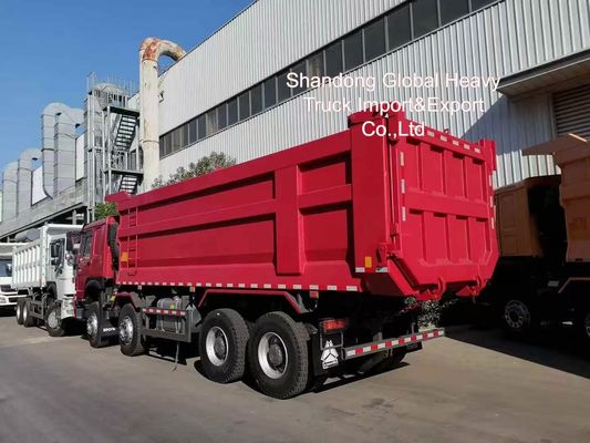 HOWO Nx 8*4 380 430HP 12 व्हील 12 टायर 30/40/50टन टिपर ट्रक डंप इस्तेमाल किया दूसरा हाथ डंपर ट्रक
