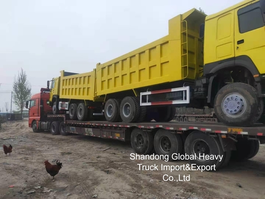 सेकंड-हैंड शाकमैन 8*4 12 व्हील्स F3000 X3000 डंप ट्रक टिपर ट्रक