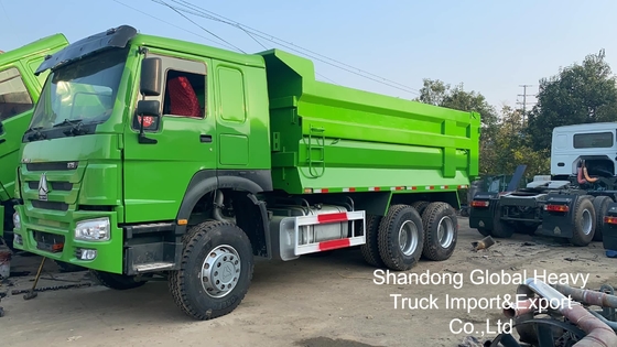सेकंड-हैंड सिनोट्रुक HOWO 6X4/8X4 A7/T7 10/12 व्हीलर 371hp 18-25cbm हेवी ड्यूटी टिपर डंप ट्रक