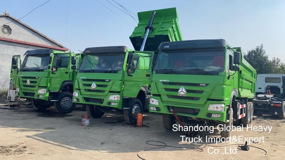 सेकंड-हैंड सिनोट्रुक HOWO 6X4/8X4 A7/T7 10/12 व्हीलर 371hp 18-25cbm हेवी ड्यूटी टिपर डंप ट्रक