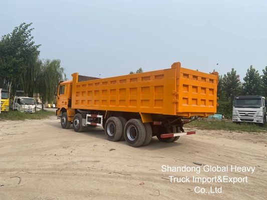सेकंड-हैंड शाकमैन 8*4 12 व्हील्स F3000 X3000 डंप ट्रक टिपर ट्रक