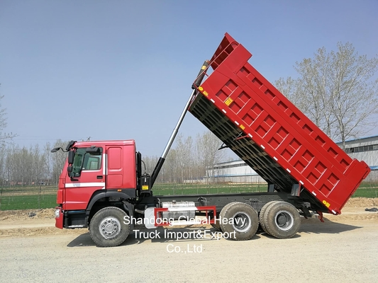 सेकंड-हैंड HOWO 10 व्हील्स 371HP/380HP/400HP/430HP डंप ट्रक टिपर ट्रक