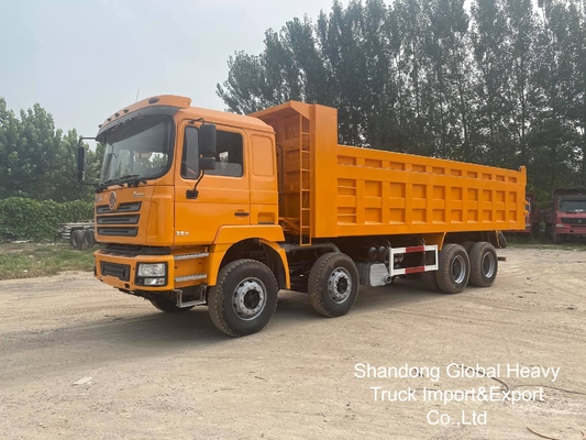 सेकंड-हैंड शाकमैन 8*4 12 व्हील्स F3000 X3000 डंप ट्रक टिपर ट्रक
