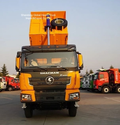 सेकंड-हैंड उच्च गुणवत्ता वाले शाकमैन 8*4 12 पहिये 380hp F3000 X3000 f2000 डंप ट्रक टिपर ट्रक