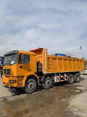 सेकंड-हैंड उच्च गुणवत्ता वाले शाकमैन 8*4 12 पहिये 380hp F3000 X3000 f2000 डंप ट्रक टिपर ट्रक