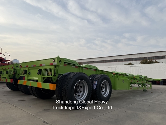 Heavy Duty 50ton 2axles Lowbed Semi Trailer for Heavy Construction Equipment Transport