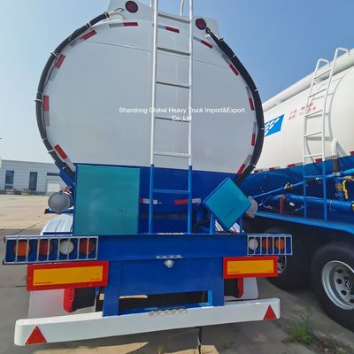 3 धुरा 45000L कार्बन स्टील ईंधन टैंकर अर्ध-ट्रेलर