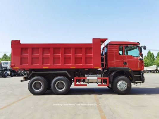 भारी खनन परिवहन के लिए 371HP इंजन और प्रबलित कार्गो शरीर के साथ HOWO 6x4 डंप ट्रक