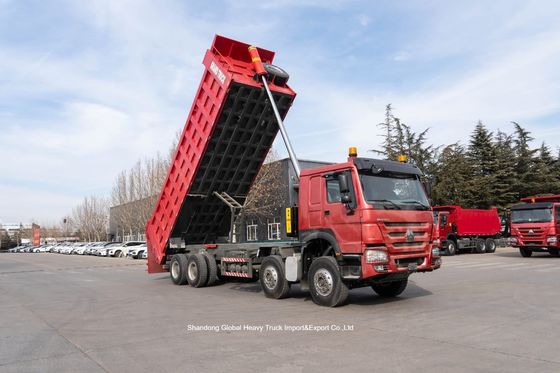 HOWO 8x4 400HP डंप ट्रक 45T क्षमता भारी शुल्क खनन