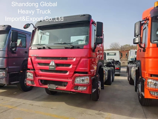 HOWO 6x4 ट्रैक्टर ट्रक 400HP डीजल मैनुअल ट्रांसमिशन