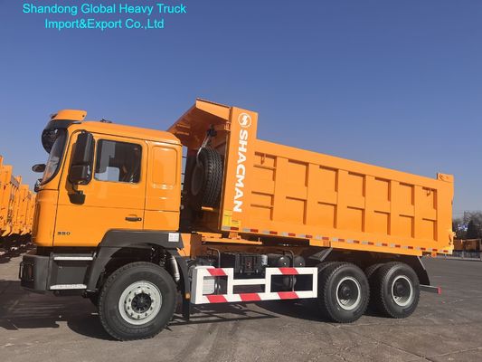 खनन और निर्माण के लिए शाकमैन F3000 380HP 6X4 10 व्हील्स हेवी ड्यूटी डंप ट्रक