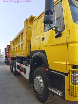 नया सिनोट्रुक HOWO 6X4 पहियों वाला भारी ड्यूटी डंप ट्रक जिसमें 400 HP इंजन और बाएं/दाएं हाथ से ड्राइविंग है