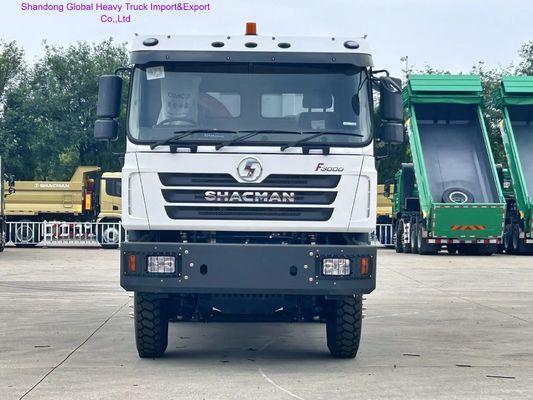 Shacman F3000 हेवी ड्यूटी डंप ट्रक FAST 12 स्पीड मैनुअल गियरबॉक्स MAN 16T रियर एक्सल्स और 400L एल्यूमीनियम मिश्र धातु टैंक के साथ