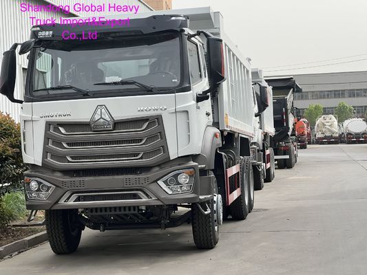 Sinotruk HOWO NX भारी शुल्क डंप ट्रक बाएं/दाएं हाथ की ड्राइविंग हवा निलंबन सीट और HW19710 ट्रांसमिशन के साथ