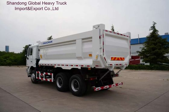 Shacman F3000 हेवी ड्यूटी डंप ट्रक FAST 12 स्पीड मैनुअल गियरबॉक्स MAN 16T रियर एक्सल्स और 400L एल्यूमीनियम मिश्र धातु टैंक के साथ