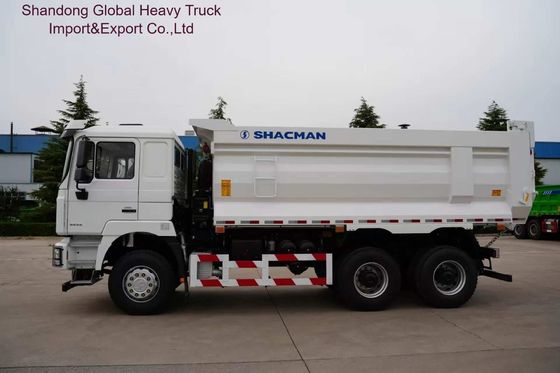 Shacman F3000 हेवी ड्यूटी डंप ट्रक FAST 12 स्पीड मैनुअल गियरबॉक्स MAN 16T रियर एक्सल्स और 400L एल्यूमीनियम मिश्र धातु टैंक के साथ
