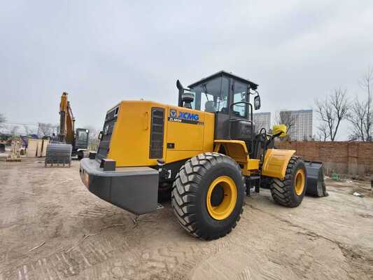 XCMG ZL50GN 5 टन रेटेड लोड व्हील लोडर, 162kW रेटेड पावर और निर्माण के लिए धूल प्रतिरोधी लेआउट के साथ