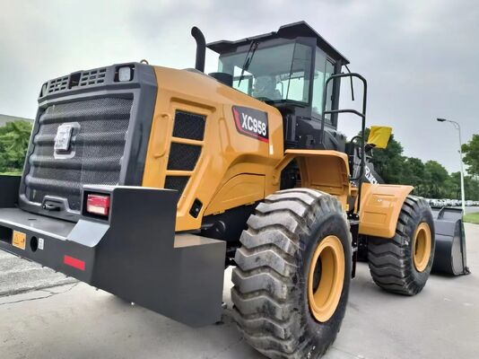 XCMG XC958 5 टन के पहिया लोडर के साथ 162kw शक्ति के लिए भारी शुल्क निर्माण और खदान काम