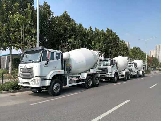 निर्माण के लिए 8×4 ड्राइव के साथ नया HOWO TX 350 HP यूरो 6 कंक्रीट मिक्सर ट्रक