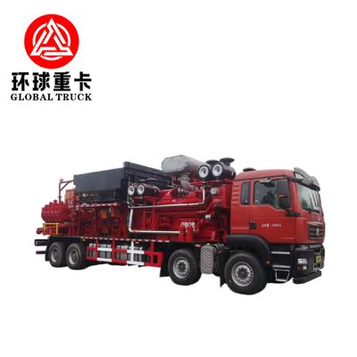 एक्सवाईएलसी2500 8×6 तेल क्षेत्र फ्रैक्चरिंग ट्रक 2500 एचपी और 15,000 पीएसआई दबाव के साथ अपरंपरागत तेल और गैस निष्कर्षण के लिए