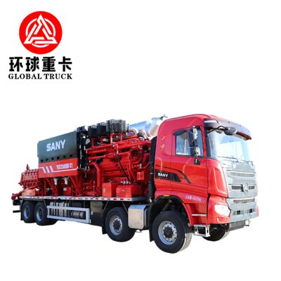 एक्सवाईएलसी2500 8×6 तेल क्षेत्र फ्रैक्चरिंग ट्रक 2500 एचपी और 15,000 पीएसआई दबाव के साथ अपरंपरागत तेल और गैस निष्कर्षण के लिए