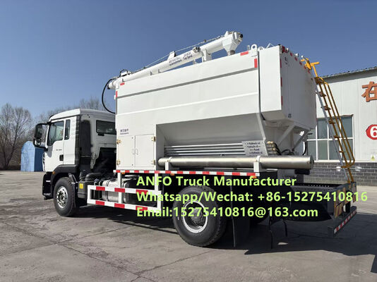 Low price new HOWO 10/15/20/30T BCLH-10 on-site mixing and charging granular ammonium explosive ANFO Truck Emulsion Blasting service Drilling Kazakhstan/Uzbekistan/Indonesia/CONGO DRC TREAD MMU
