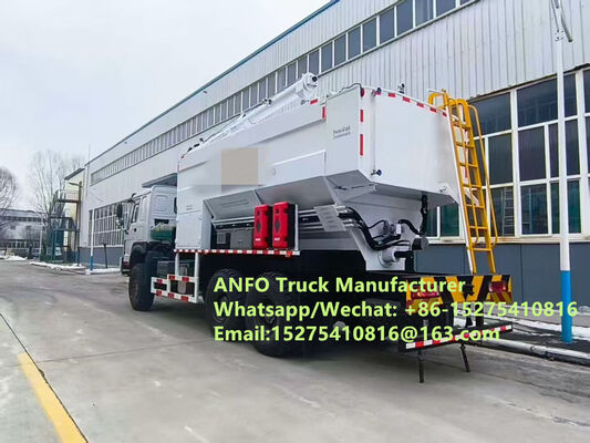 अच्छा ऑफ-रोड प्रदर्शन 6x6 8x8 10/15/20/30T ऑन-साइट मिश्रण और चार्जिंग बल्क विस्फोटक ANFO ट्रक एमुल्शन ब्लास्टिंग सेवा ड्रिलिंग ज़ाम्बिया/ज़िम्बाब्वे/तंजानिया/घाना/गिनी/नामबिया/गुयाना