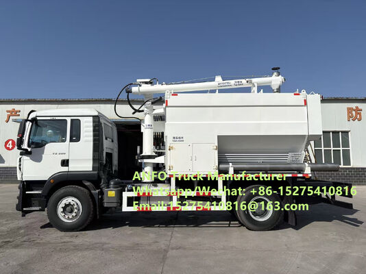 अच्छा ऑफ-रोड प्रदर्शन 6x6 8x8 10/15/20/30T ऑन-साइट मिश्रण और चार्जिंग बल्क विस्फोटक ANFO ट्रक एमुल्शन ब्लास्टिंग सेवा ड्रिलिंग ज़ाम्बिया/ज़िम्बाब्वे/तंजानिया/घाना/गिनी/नामबिया/गुयाना