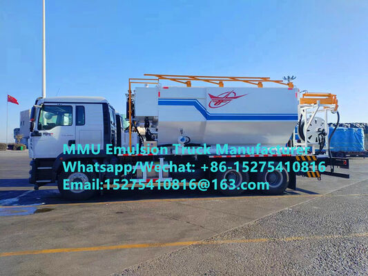 Advanced and intelligent SINOTRUCK HOWO 15/20/25/30Ton mixing and charging emulsion Bulk ANFO Trucks mobile explosive Manufacturing Unit Монгол НЭГ DRC PERU GHANA ZIMBABWE Mining Blasting Service MMU