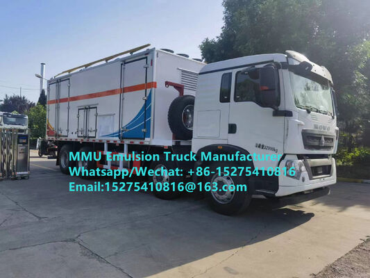 High cost effective HOWO 15T GLOBAL-BCRH-15 on-site mixing and charging emulsion truck bulk explosive loading truck Mongolia Mining Blast service Kazakhstan Uzbekistan Indonesia Congo DRC GUINEE MMU