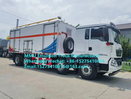 Hot sale Durable HOWO 15T GLOBAL-BCRH-15 on-site mixing and charging emulsion bulk explosive loading truck Mongolia Mining Blast service Kazakhstan Uzbekistan Indonesia Congo DRC GUINEE MMU