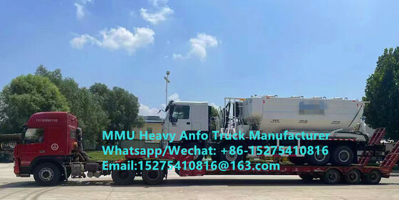 उच्च ऊंचाई वाले ठंडे क्षेत्र में मिश्रण और चार्जिंग बहुक्रियाशील भारी अमोनिया तेल विस्फोटक ट्रक 15/20/25Ton भारी एमुल्शन ANFO ट्रक जाम्बिया/ज़िम्बाब्वे/तंजानिया/घाना/गिनी/पेरू खनन विस्फोट सेवा