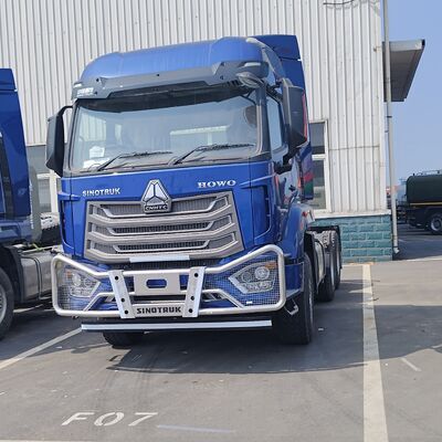 HOWO NX 6×4 ट्रैक्टर ट्रक 420HP डीजल इंजन भारी शुल्क मैनुअल ट्रांसमिशन और खनन के लिए प्रबलित चेसिस के साथ
