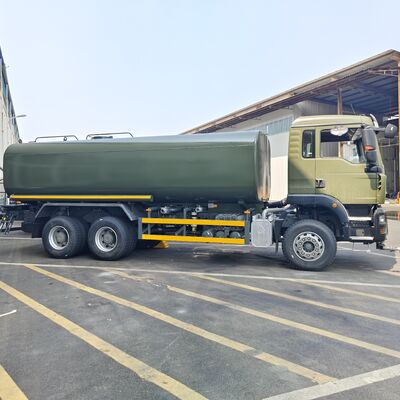 HOWO TX 6×4 वाटर टैंक ट्रक 20T पेलोड और यूरो 2 उत्सर्जन मानक के साथ सड़क धूल दमन और नगरपालिका उपयोग के लिए