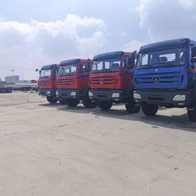 BEIBEN 2638 4×4 हैवी ड्यूटी ऑफ-रोड डंप ट्रक 380HP WEICHAI इंजन और खनन के लिए मर्सिडीज-बेंज टेक्नोलॉजी चेसिस के साथ