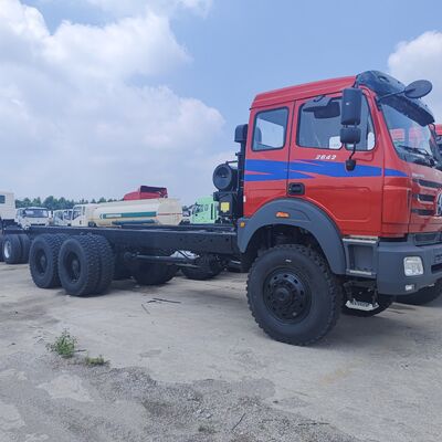 BEIBEN 2642 6×4 हेवी ड्यूटी डंप ट्रक 420HP WEICHAI इंजन और खनन और निर्माण के लिए 25-35 टन पेलोड के साथ