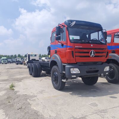 BEIBEN 2642 6×4 हेवी ड्यूटी डंप ट्रक 420HP WEICHAI इंजन और खनन और निर्माण के लिए 25-35 टन पेलोड के साथ