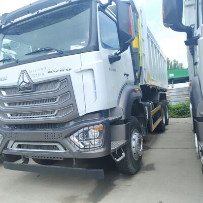 HOWO NX 6×4 खनन डंप ट्रक 400 एचपी इंजन और भारी शुल्क परिवहन के लिए यू के आकार के डंप शरीर के साथ