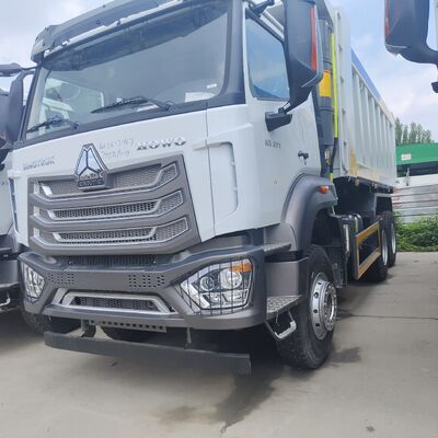 HOWO NX 6×4 खनन डंप ट्रक 400 एचपी इंजन और भारी शुल्क परिवहन के लिए यू के आकार के डंप शरीर के साथ
