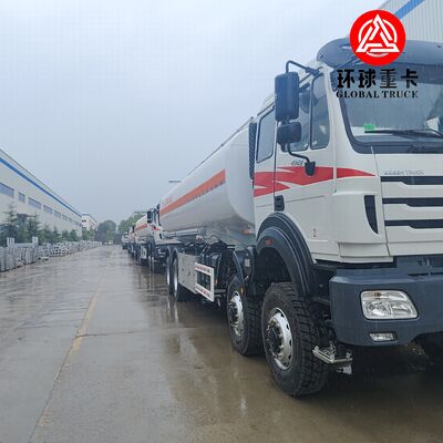 कांगो खनन के लिए बेइबेन 8x8 35000L ईंधन टैंक ट्रक हेवी ड्यूटी ऑफ रोड डीजल टैंकर ट्रक