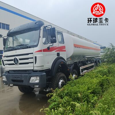 कांगो खनन उद्योग के लिए बेइबेन 8x8 35000L हेवी ड्यूटी फ्यूल बाउजर ट्रक